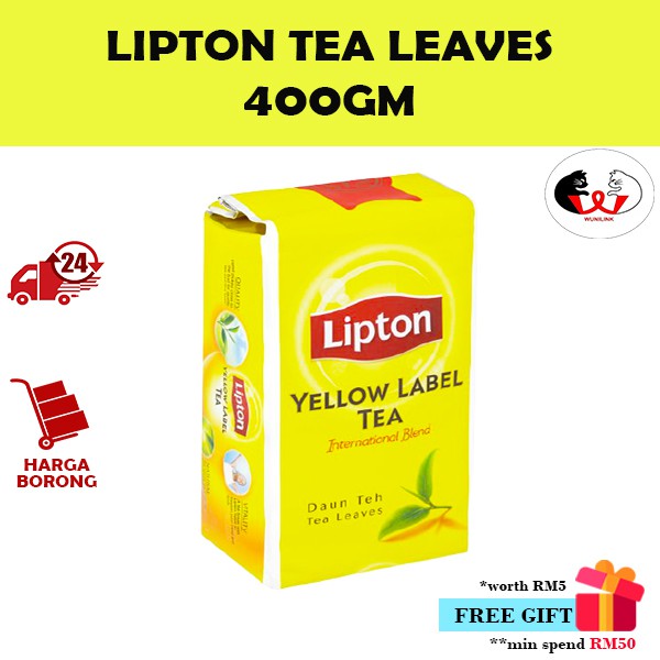 Lipton Yellow Label Tea Leaves Lipton Daun Teh Gm Shopee Malaysia