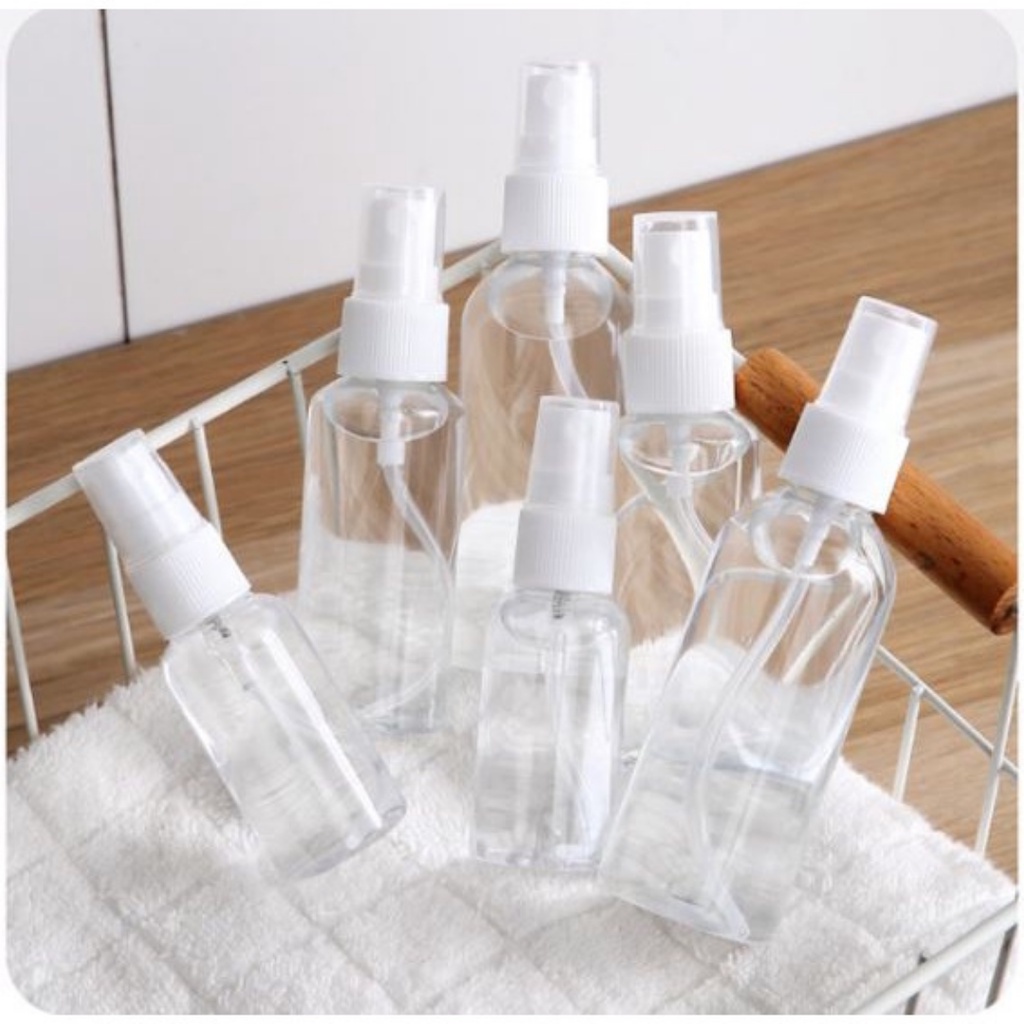 Ml Transparent Empty Spray Travel Bottles Plastic Refillable