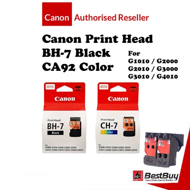 Canon Print Head QY6 8003 CA91 BH 7 Black Or QY6 8019 CA92 CH 7 Color