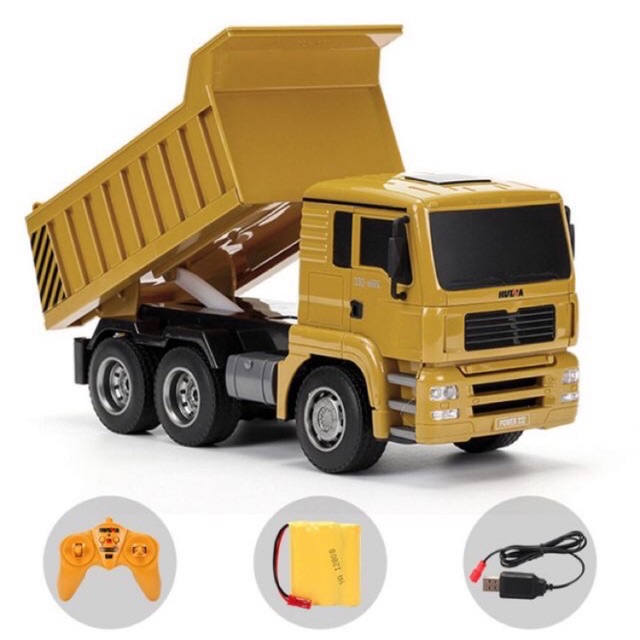 Huina Channel Rc Remote Dump Truck Construction Engineering Full