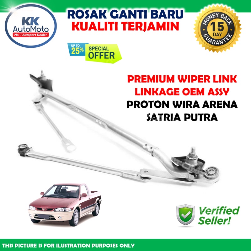 Proton Wira Satria Putra Arena Set Premium Wiper Link Linkage Oem