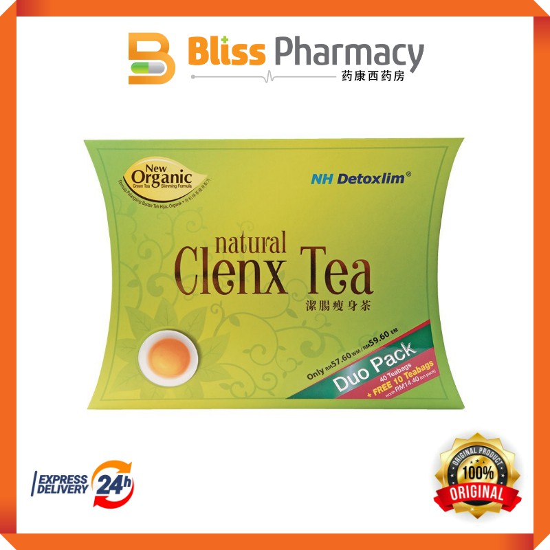 NH Detoxlim Natural Clenx Tea 50s 5s Free Gift Fast Shipping