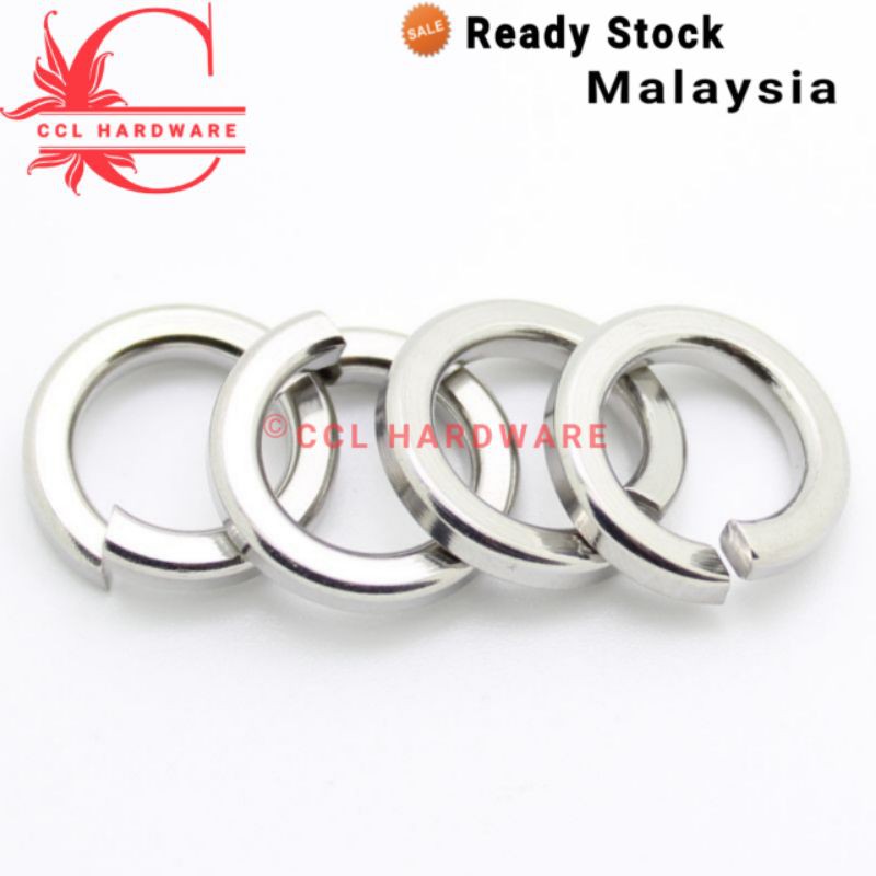 Spring Lock Washer Heavy Duty Stainless Steel 304 Spring Washer M3 M4