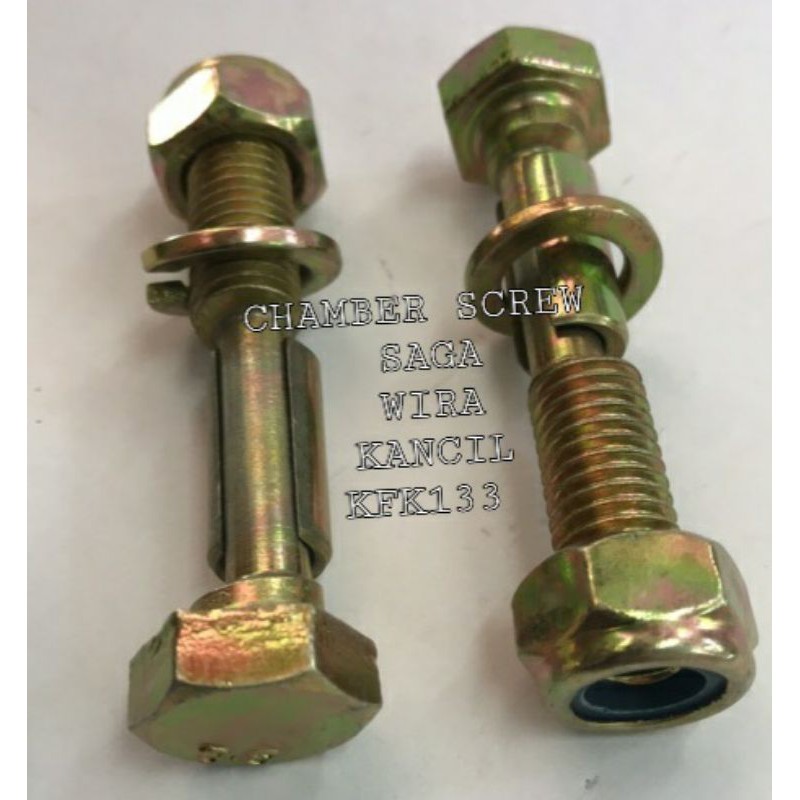 Pc Chamber Screw With Nut Saga Wira Kancil Myvi Kenari Shopee Malaysia