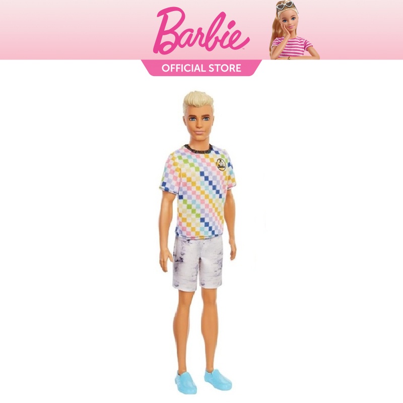 Barbie Ken Fashionistas Doll With Sculpted Blonde Hair Wearing