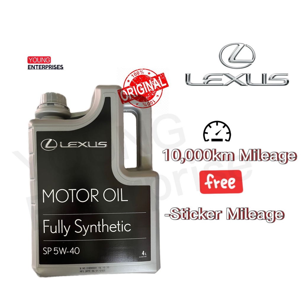 Lexus Motor Oil Fully Synthetic Sp W L Engine Oil W Km