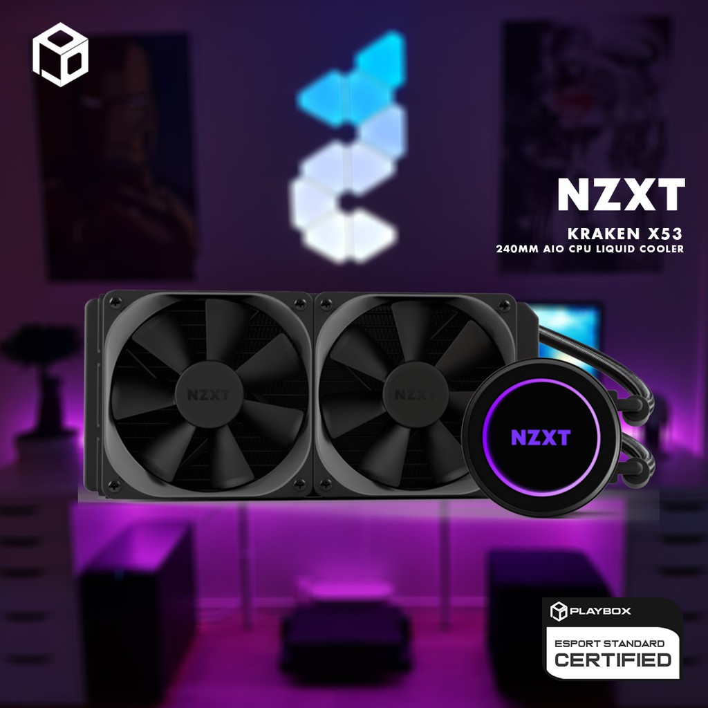 NZXT Kraken X53 240mm AIO CPU Liquid Cooler Shopee Malaysia