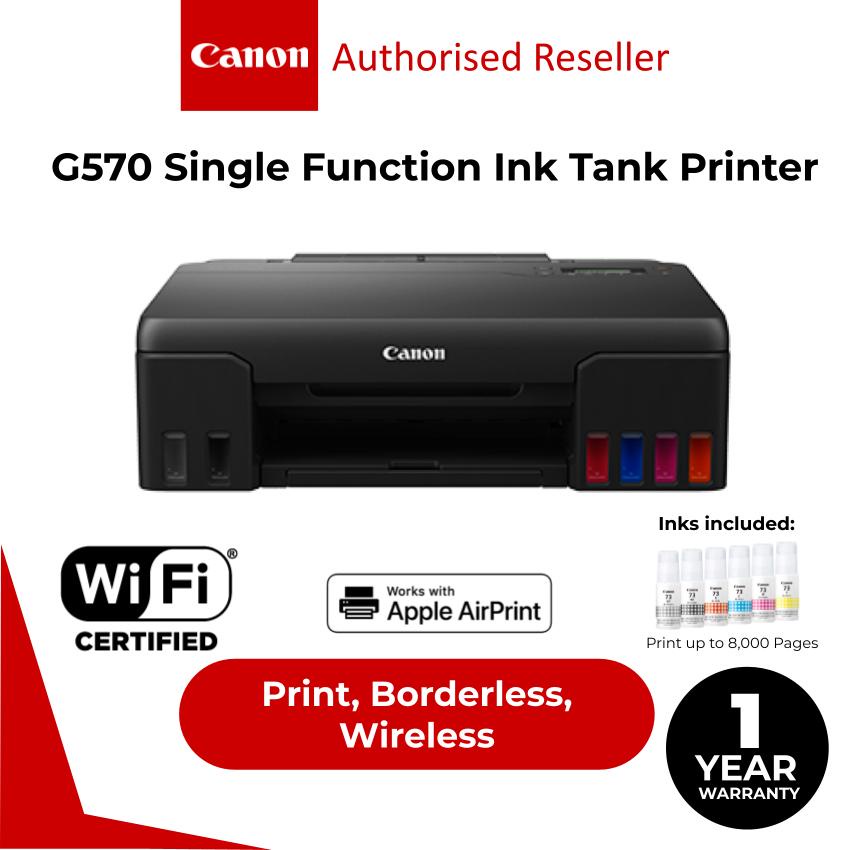 Canon Pixma G Single Function Ink Tank Wireless High Volume Photo