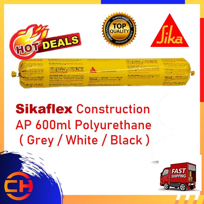 Sikaflex Construction AP 600ml Polyurethane Grey White Black