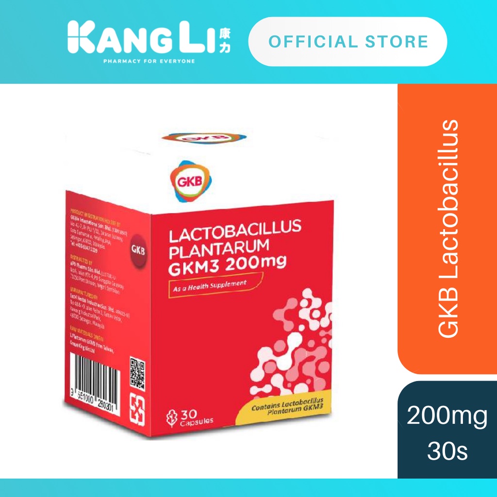 GKB Lactobacillus Plantarum GKM3 200mg 30s Shopee Malaysia