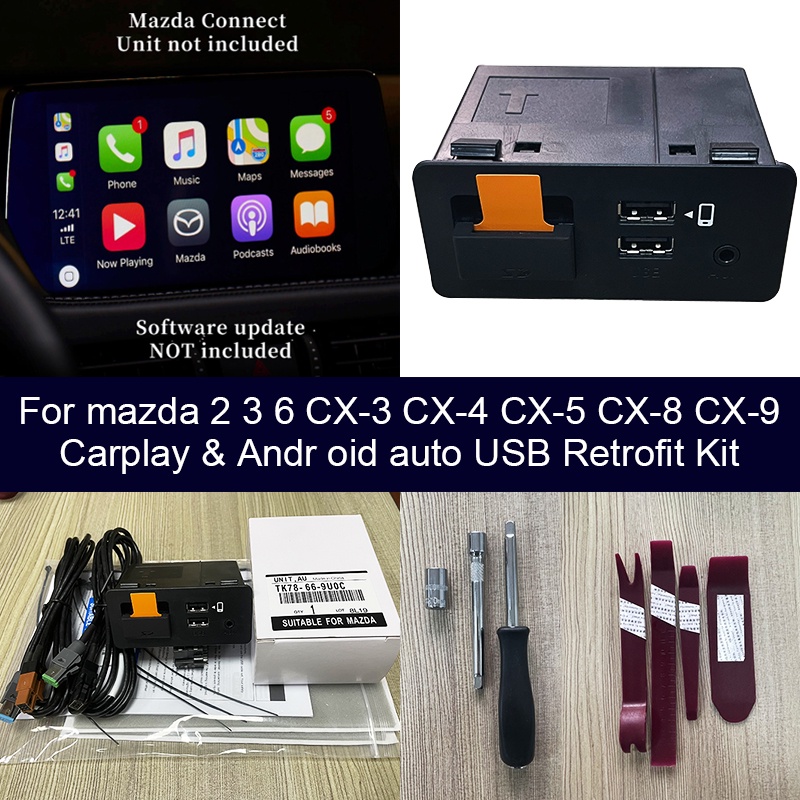 Mazda Apple Carplay And Android Auto Usb Retrofit Kit Tk U C