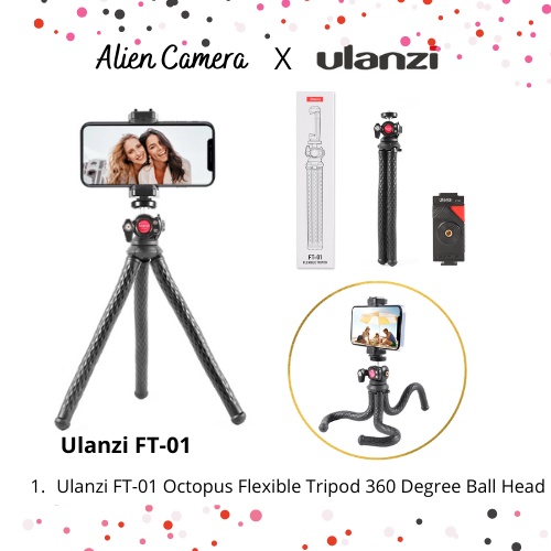 Ulanzi Ft Octopus Tripod Flexible For Photography Shopee Malaysia