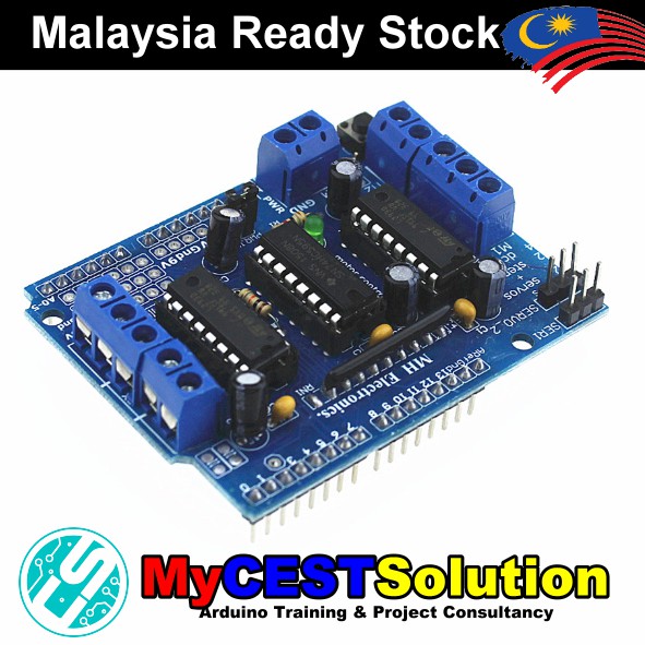 L D Motor Driver Motor Drive Shield For Arduino Mega Uno Shopee