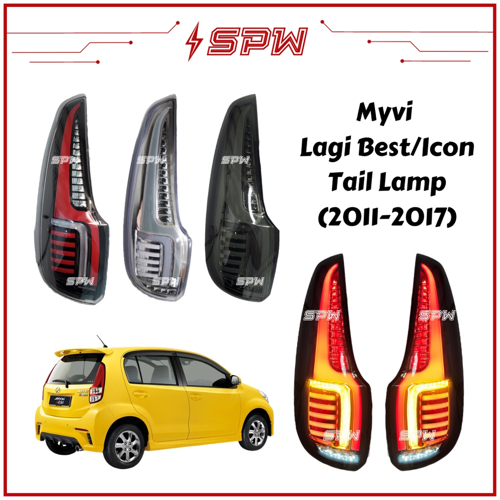 Perodua Myvi Lagi Best Icon Tail Lamp Tail Light LED 2011 2017