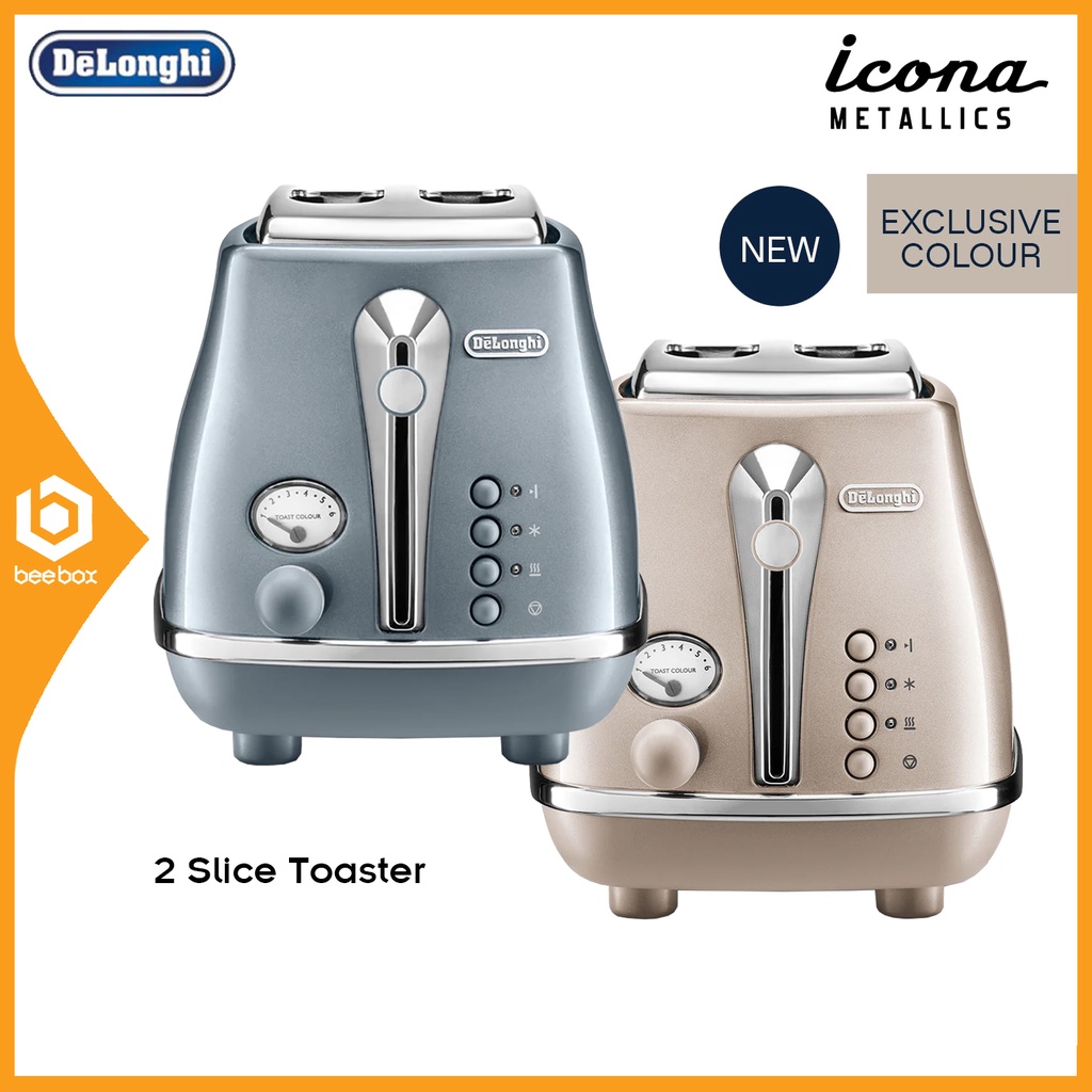 Delonghi Ctot Icona Metallics Toaster Slices W Ctot Az