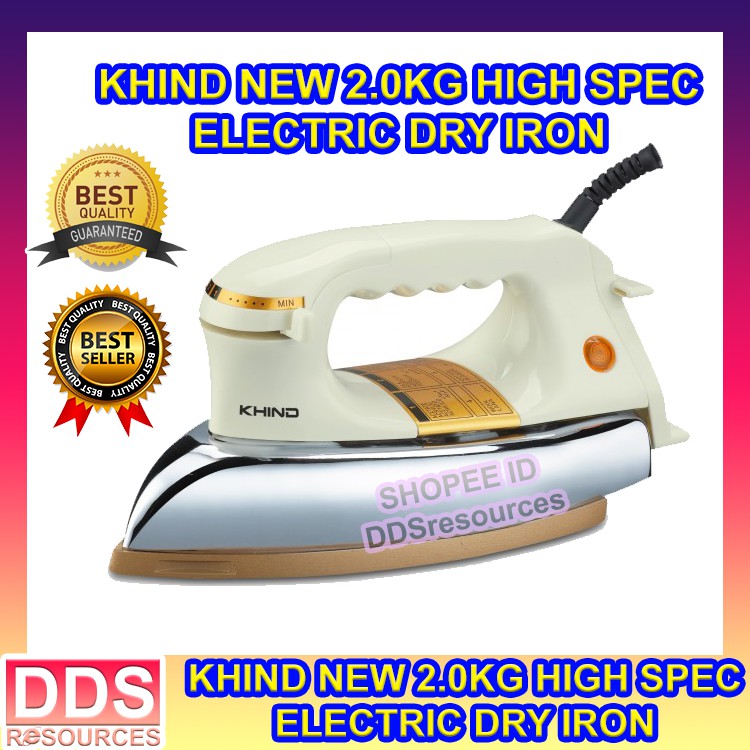 Khind Ei High Spec Electric Dry Iron Seterika Kg Shopee Malaysia