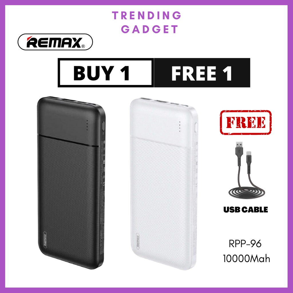 REMAX RPP 96 2 1A Super Light Power Bank Mini Powerbank Kecil Light