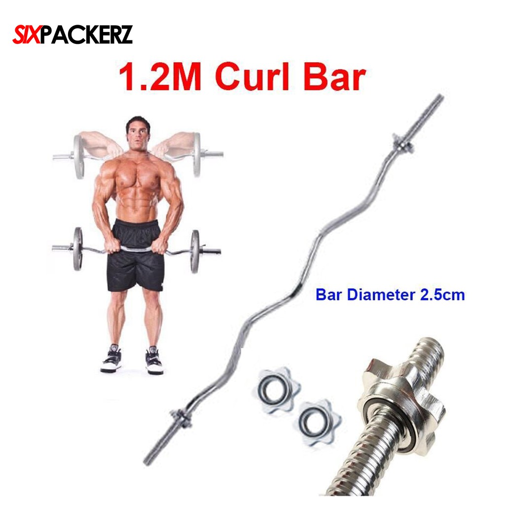 Ez Curl Bar Inch Olympic Curl Bar Hole Bending Weight Bar Solid