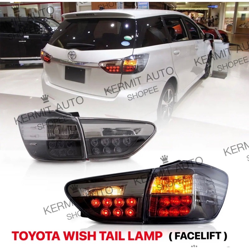 Toyota Wish Led Tail Lamp Zge Tail Light Bonnet Lamp Reflector