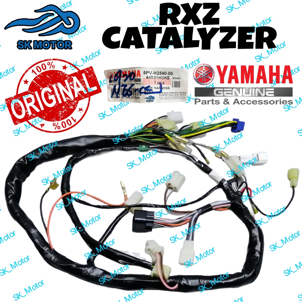 Yamaha Rxz New Catalyzer Pv Original Hly Wire Harness Assy Wiring Set