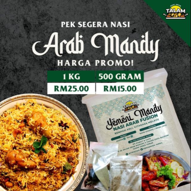 Pek Segera Nasi Arab Mandy Shopee Malaysia