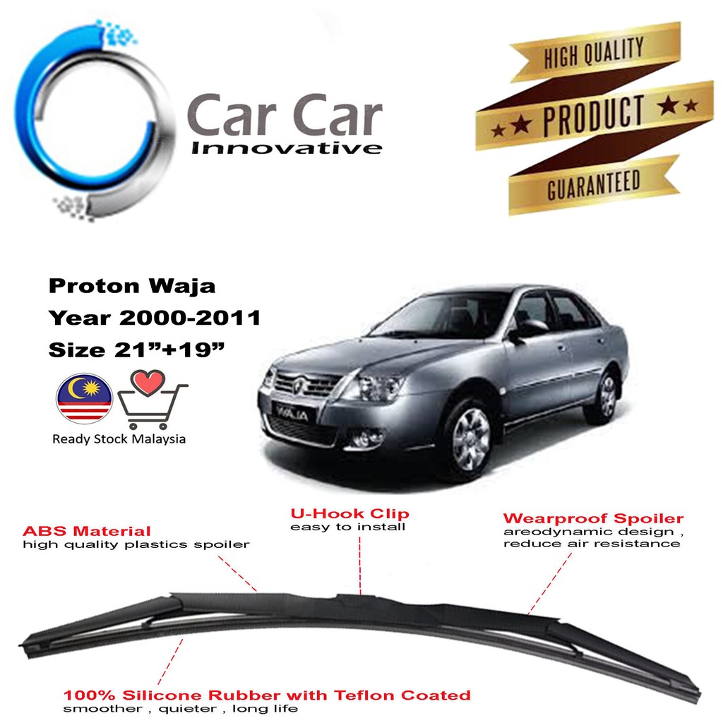 Proton Waja Wiper Silicone Wiper Blades Car Windshield Year 2000