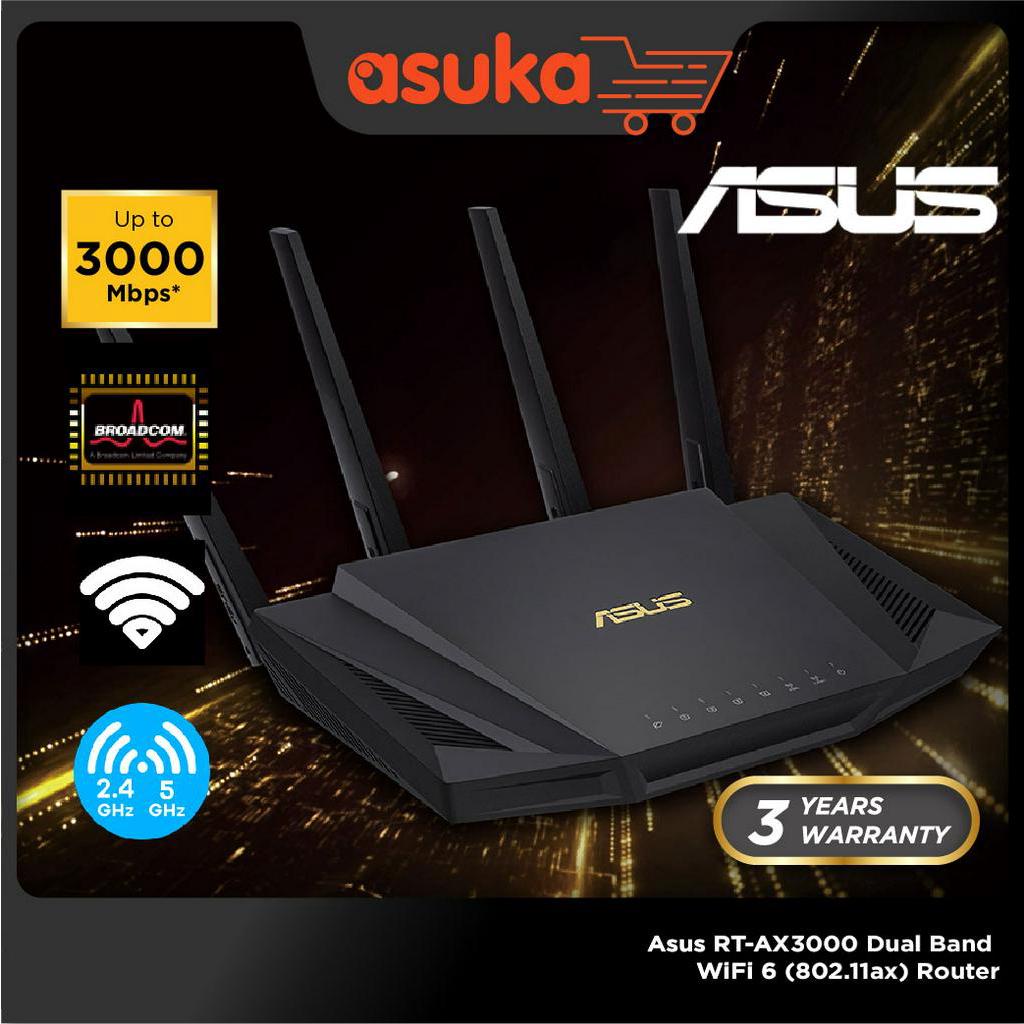 Asus Rt Ax Dual Band Wifi Ax Router Supporting Mu Mimo