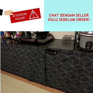 Langsir Dapur Murah Skirting Tabletop Tirai Bawah Sinki Custom Fdecor