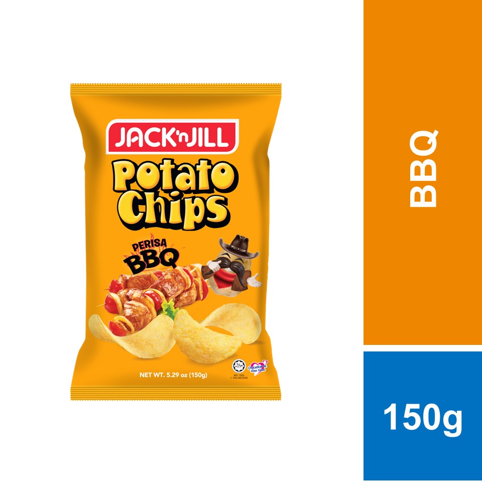 Jack N Jill Potato Chips BBQ 150g Shopee Malaysia