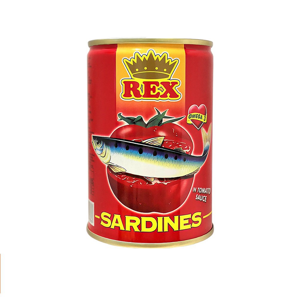 Rex Sardines In Tomato Sauce Omega Gm Shopee Malaysia