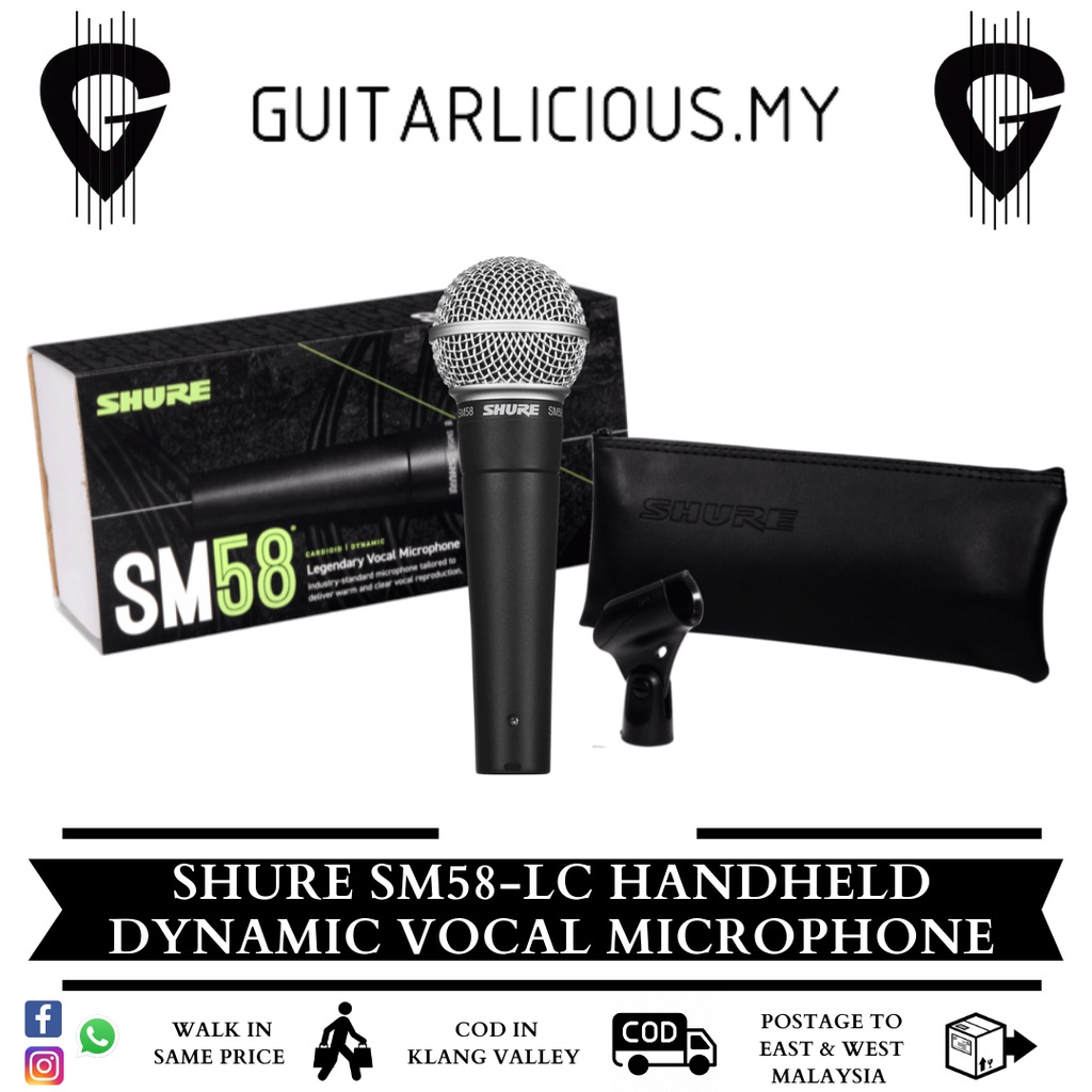 Shure Sm Lc Wired Handheld Dynamic Vocal Microphone Sm Sm