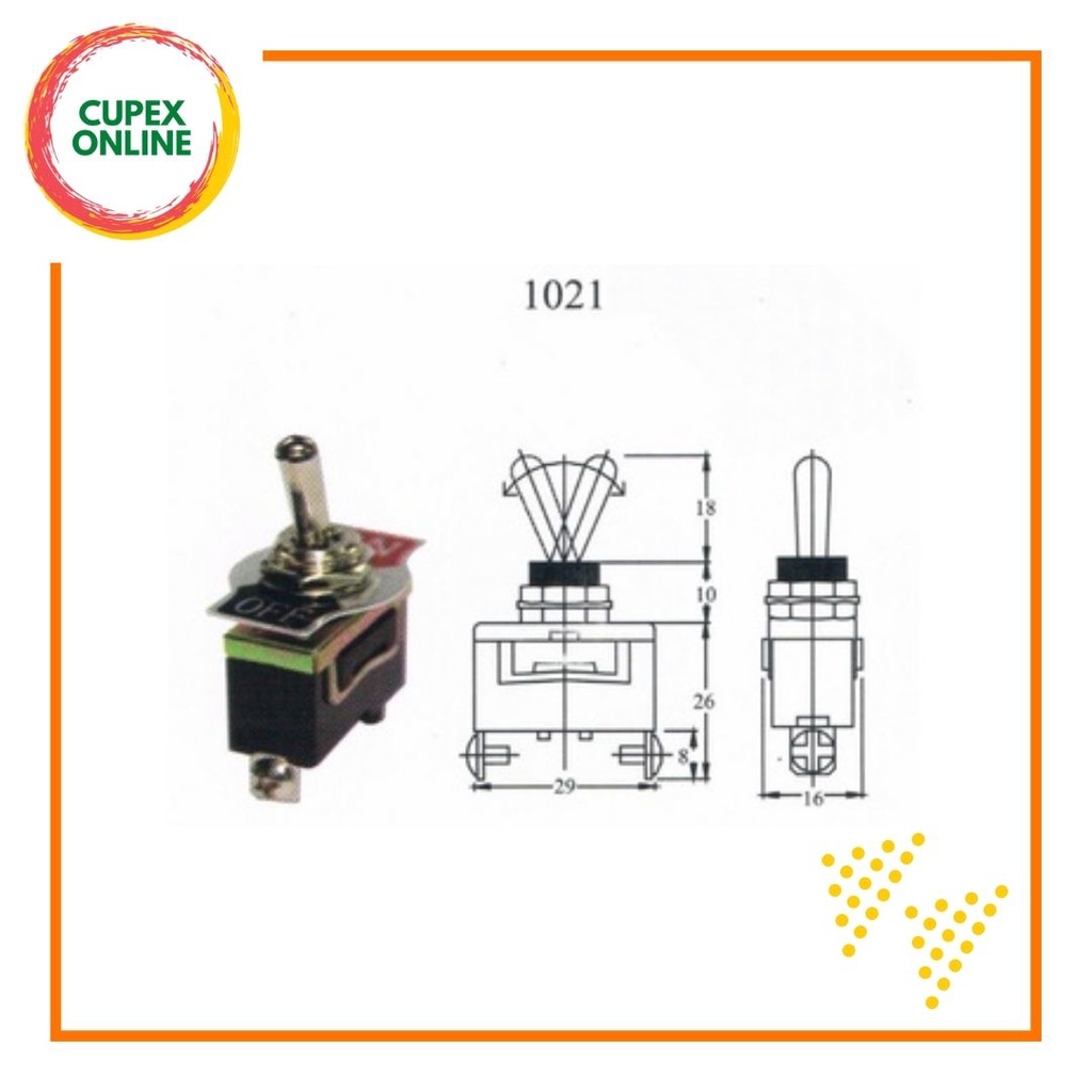 CIKACHI Toggle Switch ON OFF SPST ON ON SPDT ON OFF ON SPDT 15A 2Pin