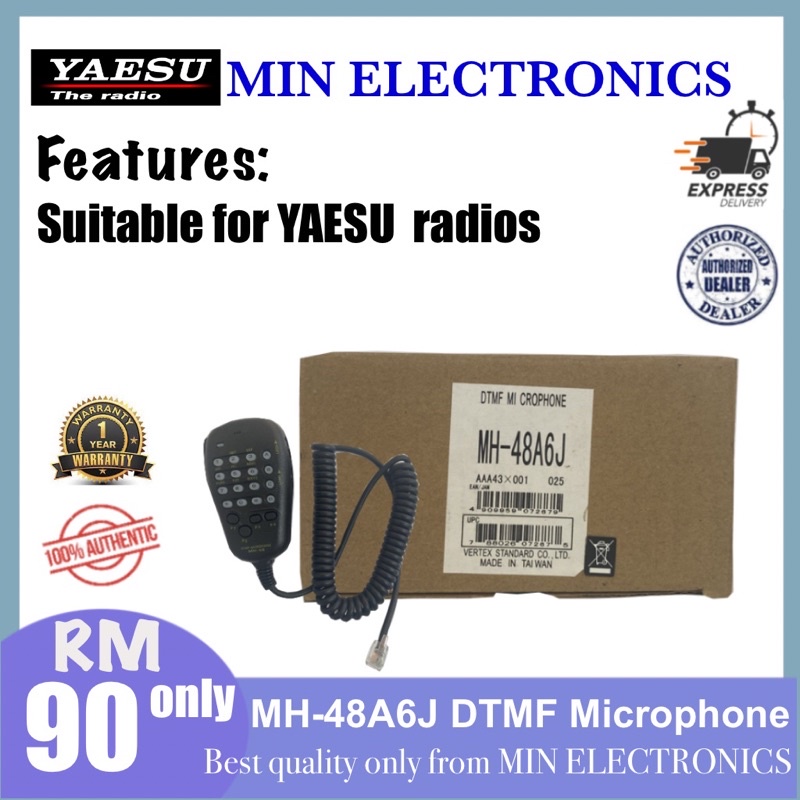 Mh A J Dtmf Microphone Shopee Malaysia