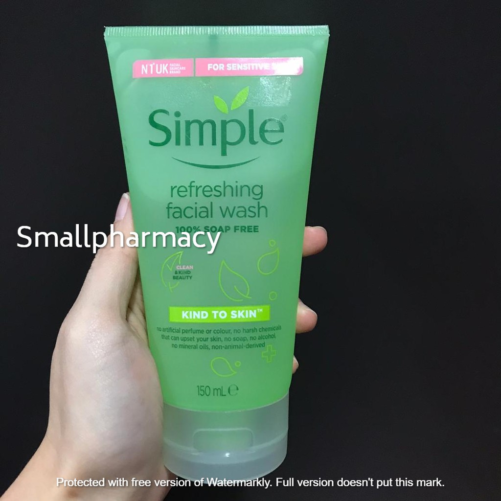 SIMPLE REFRESHING FACIAL WASH GEL 150ML New Packaging Shopee Malaysia