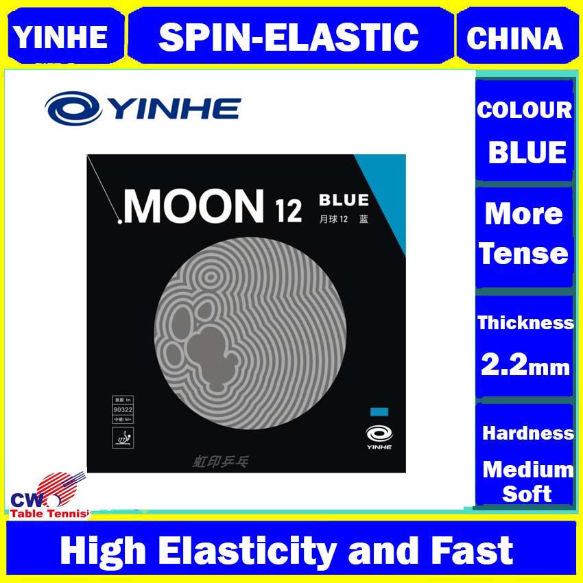 Yinhe Moon Blue Table Tennis Rubber Galaxy Pips In Original Yinhe