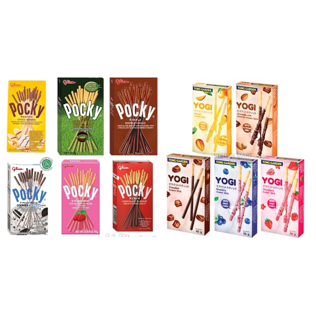 Glico Pocky Assorted Flavour Biscuit Sticks G Tong Garden Yogi