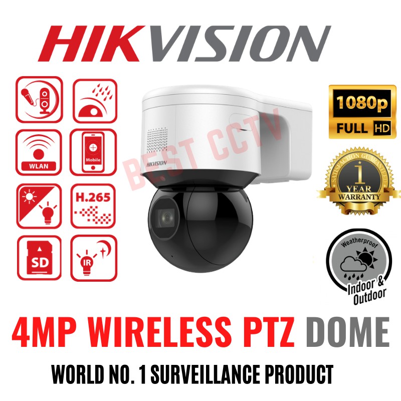 Hikvision Cctv Ds De A Iw De W Inch Wireless Mp Ptz X Powered By