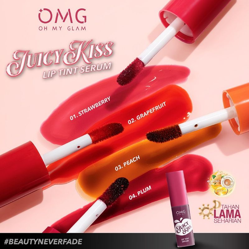 Oh My Glam Juicy Kiss Lip Tint Serum Shopee Malaysia