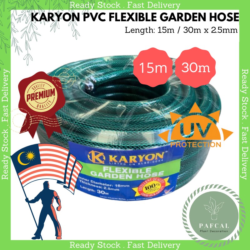 READY STOCK KARYON 15m 30m X 2 5mm Reinforced PVC Flexible Garden