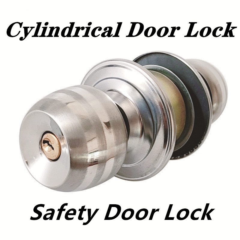 Cylindrical Door Lock Set Kunci Pintu Cylinder Door Round Ball Door