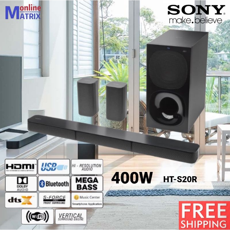 Sony Ch Home Cinema Soundbar System Ht S R Shopee Malaysia