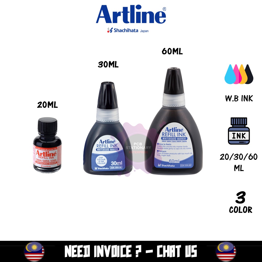 Artline Whiteboard Marker Refill Ink Whiteboard Ink Ink Refill