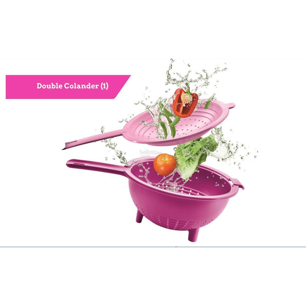 Tupperware Double Colander Shopee Malaysia