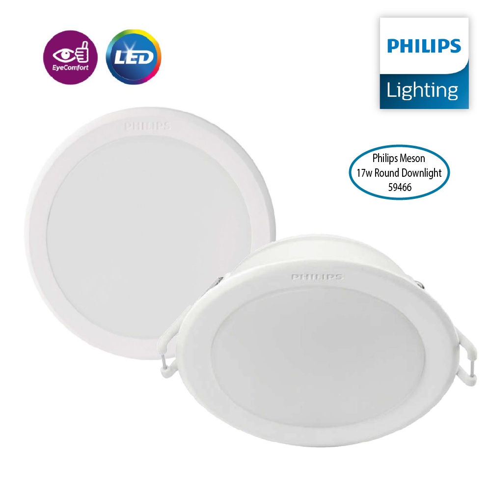 Philips Meson 17w Round Downlight 59466 Square Downlight 59467