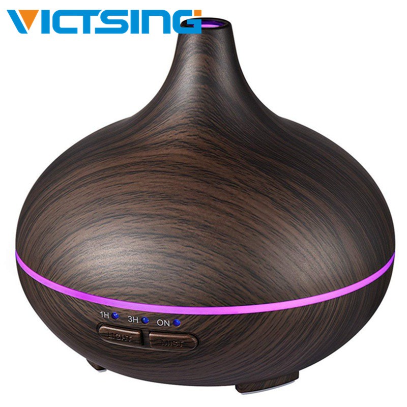 Victsing Mini Aroma Essential Oil Diffuser Humidifier Color Lights