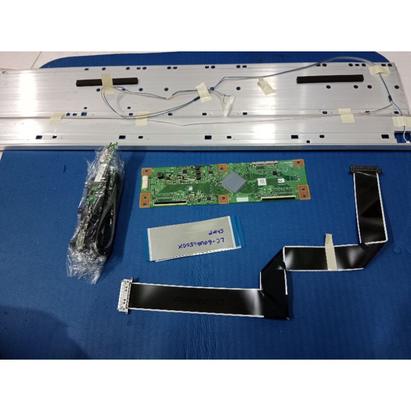 Sharp Lc 60ua6500x Tcon Board Lvds Ribbon Backlight Tv Sparepart