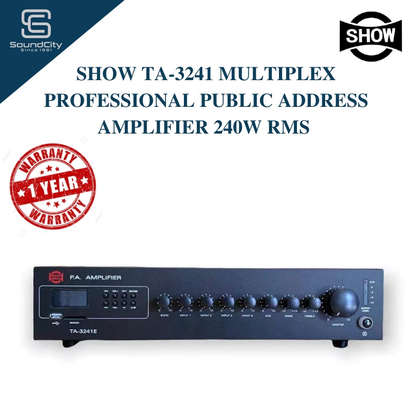 Show Ta Ta Multiplex Professional Public Address Amplifier