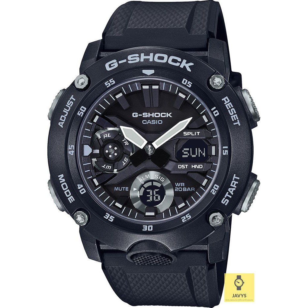 Casio G Shock Ga S A Ana Digit Carbon Resin Case Resin Band