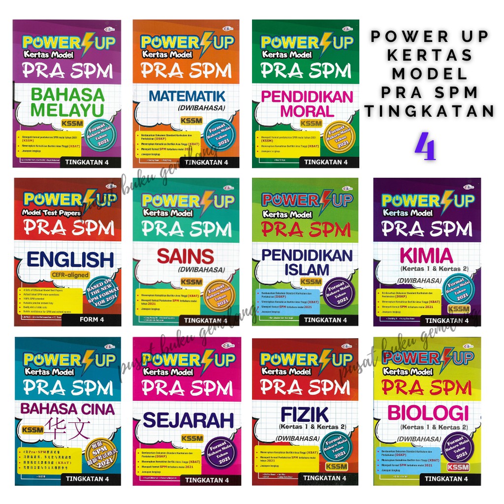 Buku Latihan Power Up Kertas Model Pra Spm Tingkatan Beecost