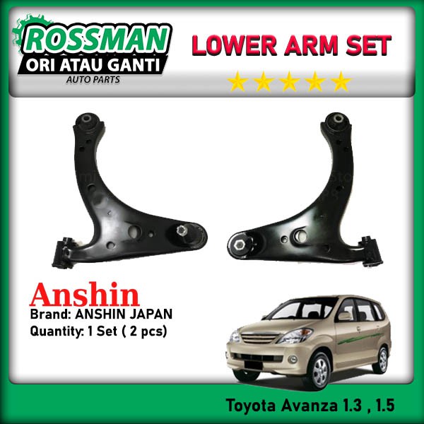 Anshin Japan Front Lower Arm For Toyota Avanza Jtc